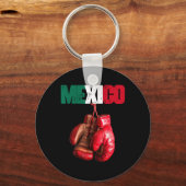 Grappig Boksen - Ik hou van boksen Mexico Sleutelhanger (Voorkant)