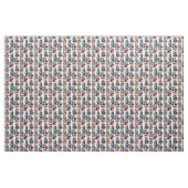 Grappig Boksen Kat Hond Patroon Design Stof (Yard (91,4 cm))