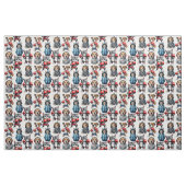 Grappig Boksen Kat Hond Patroon Design Stof (Fat Quarter)