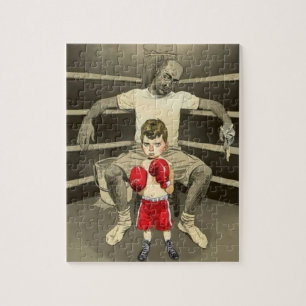 grappig boksen legpuzzel