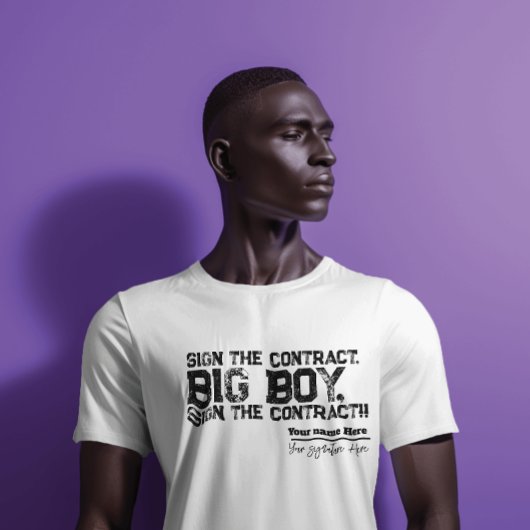 Grappig Boksen Onderteken het contract big boy Gru T-shirt
