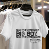 Grappig Boksen Onderteken het contract big boy Gru T-shirt