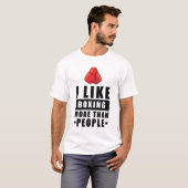 Grappig boksontwerp t-shirt (Voorkant volledig)