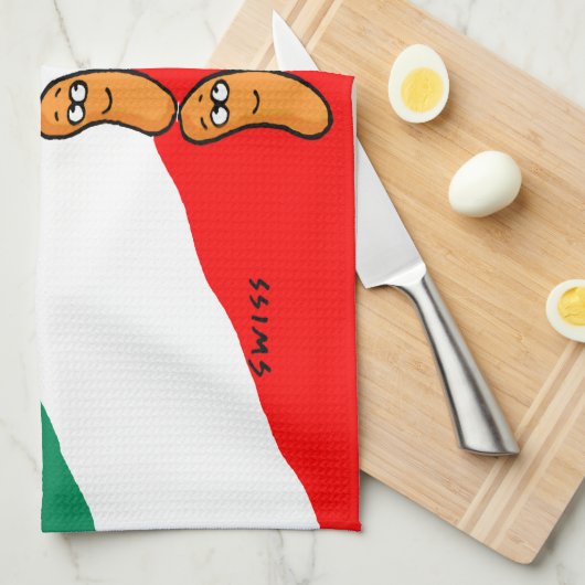 Grappig Bologna en Hot Dogs BBQ Grilling Theedoek (Quarter Fold)