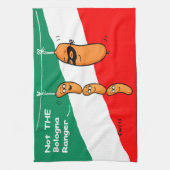 Grappig Bologna en Hot Dogs BBQ Grilling Theedoek (Verticaal)