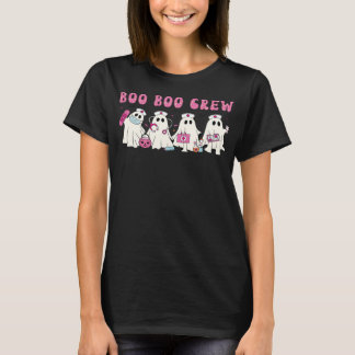 Grappig Boo Boo Crew Nurse Ghost Halloween T-shirt