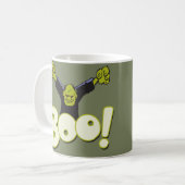 Grappig BOO Frankenstein Monster Halloween Koffiemok (Voorkant links)