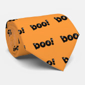 grappig boo halloween stropdas (Opgerold)