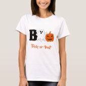 Grappig Boo Halloween Vrouwen T-shirt (Voorkant)