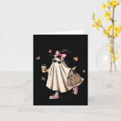 Grappig Boo Jee Ghost Halloween Boo Jee Ghost Spoo Kaart (Gele Bloem)