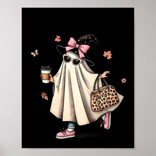 Grappig Boo Jee Ghost Halloween Boo Jee Ghost Spoo Poster (Voorkant)