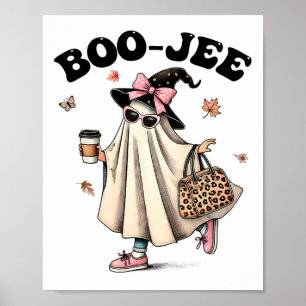Grappig Boo Jee Ghost Halloween Boo Jee Ghost Spoo Poster