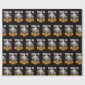 Grappig Boo Sheet Ghost Halloween inpakpapier (Vlak)