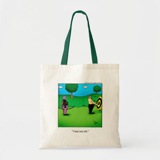 Grappig Boogschieten Humor Canvas tas Gift (Voorkant)