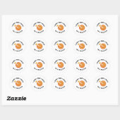 Grappig boogschieten pa Gezegde Ronde Sticker (Vel)