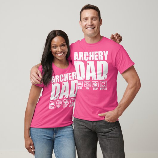 Grappig Boogschieten Papa Trotse Boogschutter Vade T-shirt (Unisex)