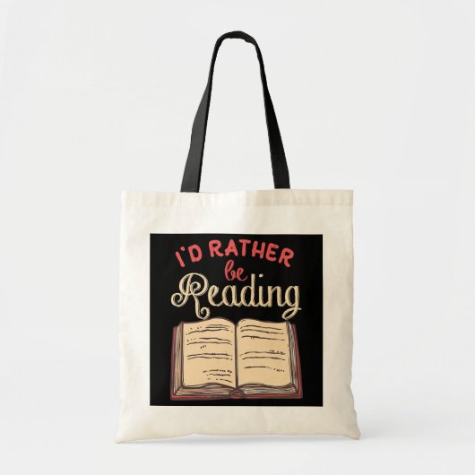Grappig Book Lover Gifts voor lezers dat ik liever Tote Bag (Voorkant)