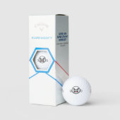 Grappig Boos Gezicht Golfbal Ontwerp Golfballen (Verpakking)