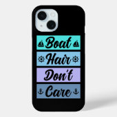 Grappig boothaar geeft niet om cruiseschip Case-Mate iPhone case (Achterkant)