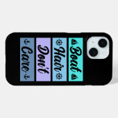 Grappig boothaar geeft niet om cruiseschip Case-Mate iPhone case (Achterkant (horizontaal))