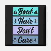 Grappig boothaar geeft niet om cruiseschip magneet (Voorkant)