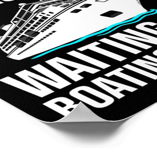 Grappig bootontwerp voor mannen vrouwen boot liefd poster (Hoek)