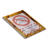 Grappig bord 'Mango niet aanraken' Notitieboek (Rechterzijde)