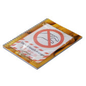 Grappig bord 'Mango niet aanraken' Notitieboek (Linkerzijde)