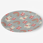 Grappig Bord met kerstpapier, Llamas Paper (Gekanteld)
