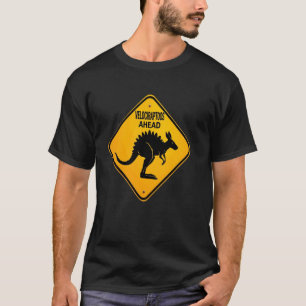 Grappig Bord Velociraptors Voor Kangoeroe Dinosaur T-shirt