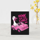 Grappig Borstkanker Bewustzijn Honk voor de genezi Kaart (Gele Bloem)