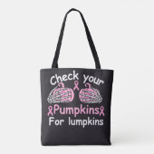 Grappig Borstkanker Bewustzijn Persoonlijk Tote Bag (Achterkant)