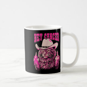 Grappig Borstkanker Bewustzijn Western Roze Kat Wo Koffiemok