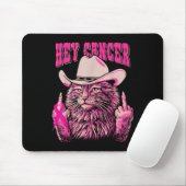 Grappig Borstkanker Bewustzijn Western Roze Kat Wo Muismat (Met muis)