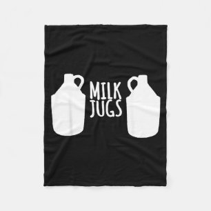 Grappig Borstvoeding Shirt - Melk Kannen Ondersteu Fleece Deken