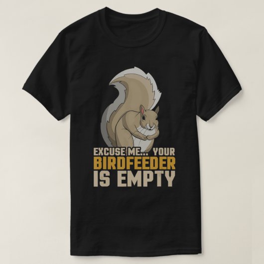 Grappig bosdier cadeau eekhoorn t-shirt (Design voorkant)