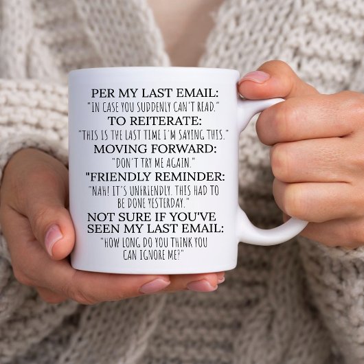 Grappig Boss Manager Corporate E-mail Gift Sassy W Koffiemok