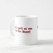 Grappig Boss Statement Slogan Design Koffiemok (Voorkant links)