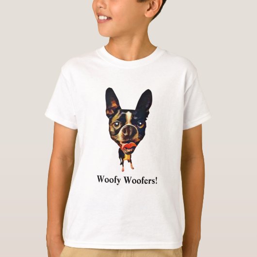 Grappig Boston Terrier Boys T-shirt (Voorkant)