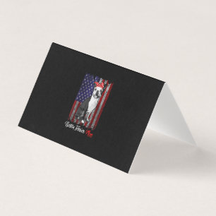 Grappig Boston Terrier Moeder Amerikaanse Vlag T-S Kaart