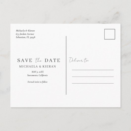 Grappig botanische, vrije Drinken die de datum bew Aankondigingskaart (Achterkant)