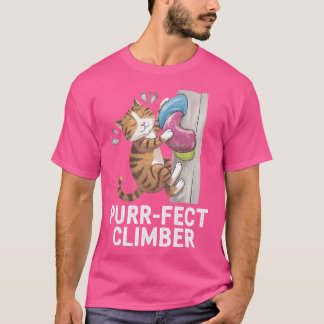 Grappig Boulderen Cat Rock Klimmen Cat Lover Des T-shirt