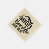 Grappig Bourbon drinkers feest Servet (Hoek)