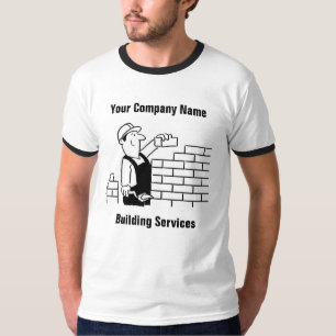 Grappig Bouwbedrijven Cartoon T-Shirt