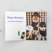 Grappig boven de heuvel kaart (Binnen)