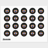 Grappig bowlen, dit is mijn bowlingteam ronde sticker (Vel)