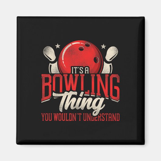 Grappig bowlen, het is een bowling ding dat je nie magneet (Voorkant)