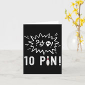 Grappig bowlen Ik haat de tien pins bowling Kaart (Gele Bloem)