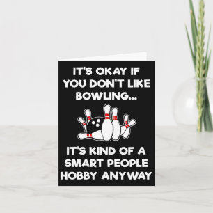 Grappig Bowlen - Slimme mensen Kaart