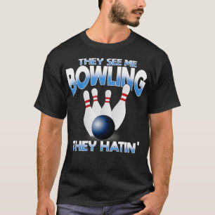 Grappig bowlen voor mannen vrouwen jongens meisjes t-shirt